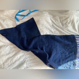 Royal blue shawl wrap from Ethiopia